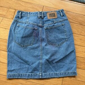 Vintage Blue denim mini skirt